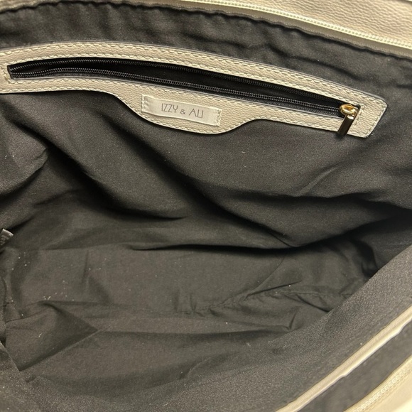 IZZY & ALI Tote Bag Woven Straw and Beige - Picture 6 of 13